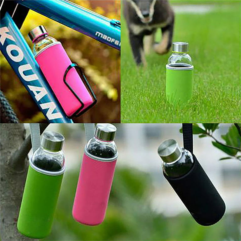 Neoprene Glass Water Bottle Sleeves Holders With Carry Straps - 6 Pack  Multi-Color - 16-18oz Bottle Size - Quality Rubber Insulation for Colder Or  Hot