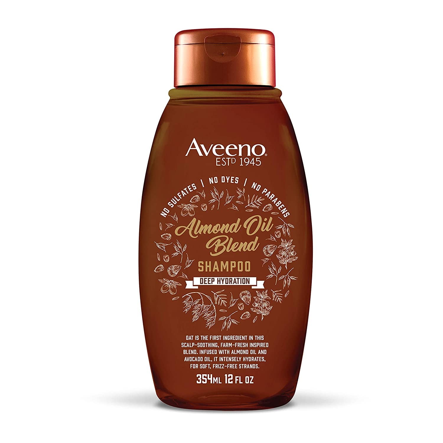 Aveeno Scalp Soothing Almond Oil Blend Hair Shampoo, Deep Hydration, 12