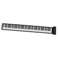 thumbnail image 1 of Teclado De Piano Enrollable Manual, Teclado Enrollable Plegable, Reproducción Recargable, Silicona, 88 Teclas Para Niños, 1 of 7