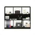 thumbnail image 6 of Furinno Daly 8-Cube Horizontal 3 Tier Bookcase, Bookshelf, Storage Organizer, 47 Width, Espresso, 6 of 6