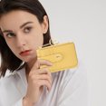 thumbnail image 4 of New Release,Storage Trunks & Bag,Card Bag Overseas ID Bag, Large Capacity Wallet with Card Slots, Solid Color Small Card Holder for Travel and Daily Use, | Pu, Yellow-278 MIANHT, 4 of 8