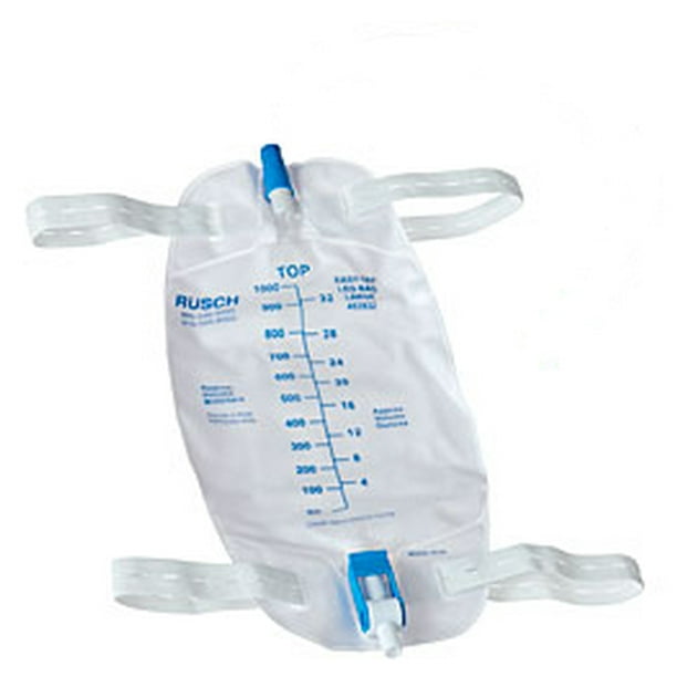 Urinary Leg Bag Easy Tap? AntiReflux Valve Sterile Fluid Path 19 oz