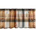 thumbnail image 3 of Ambesonne Autumn Plaid Window Valance, Modern Buffalo Tartan, 42" X 12", Dark Yellow Cadet Blue, 3 of 5