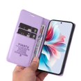 thumbnail image 4 of Funda para OPPO Reno 11F 5G Estuche de Cuero PU Tipo Cartera con Ranuras para Tarjetas y Cierre Magnético, 4 of 5