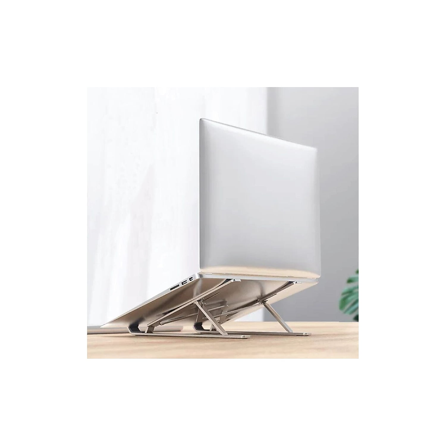 Centon Electronics OBA2E Portable Laptop Riser Stand, 11.85" X 2.5" To 5.5", Silver