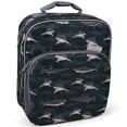 thumbnail image 1 of Bentology Insulated Durable Lunch Bag - Reusable Lunch Box Meal Tote with Handle and Pockets, Works Bento Box, Bentgo, Kinsho, Yumbox (10"x8"x3.5") - Sharks, 1 of 4