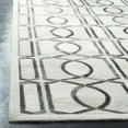 thumbnail image 4 of SAFAVIEH Studio Leather Sheeva Geometric Area Rug, Ivory/Grey, 4' x 6', 4 of 7
