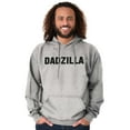 thumbnail image 3 of Funny Fathers Day Gift Dadzilla Hoodie Hooded Sweatshirt Men Brisco Brands S, 3 of 6
