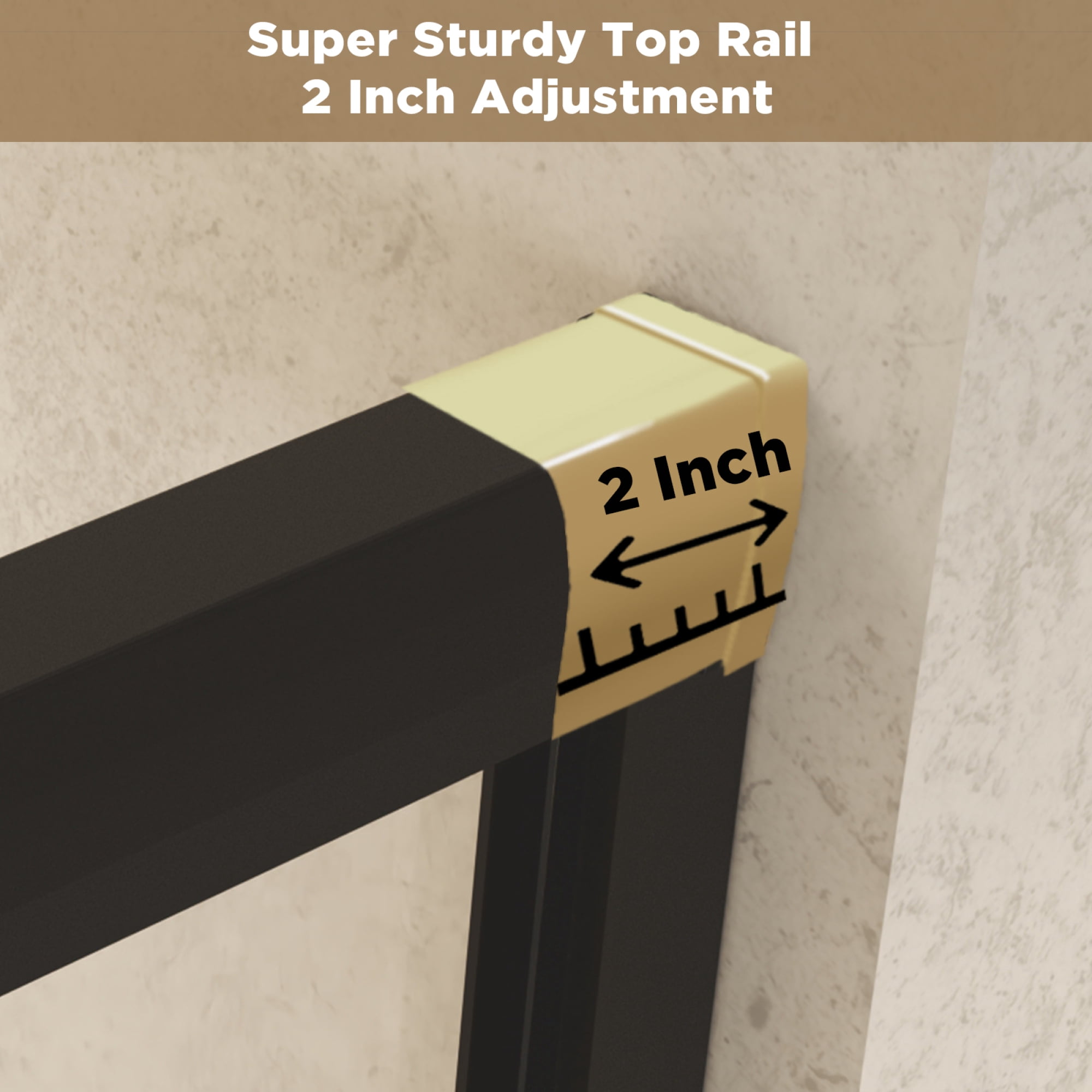 44-48 in.W x 72 in.H Double Sliding Framed Shower Door,Clear Tempered Glass,Stainless Steel Frame,Matte Black 03