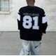 thumbnail image 4 of Camiseta con estampado de letras deportivas de béisbol para hombre, moda de verano, estilo hip-hop callejero, Y2K, algodón puro, informal, para parejas, media manga, 4 of 5