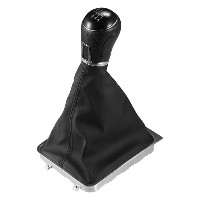 Bota de palanca de cambios Unique Bargains Volkswagen Passat 2005-2010 plateado y negro
