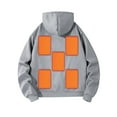 thumbnail image 4 of LEKDFST Heated Hoodies for Men 7 Heat Zones Lightweight USB Electric Heating Sweatshirt Warm Outdoor Winter Jacket No Battery Grey XXXL, 4 of 8