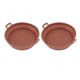 thumbnail image 3 of 2 piezas, 7,5 pulgadas, accesorios para freidoras de cocina redondos y resistentes al calor con asa, juego de cestas y revestimientos de silicona marrón para freidoras, 3 of 8