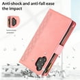 thumbnail image 4 of Dteck for Samsung Galaxy A32 5G Case, Samsung A32 5G Wallet Case with 9 Card Slots, PU Leather Magnetic Flip Zipper Purse Wristlet Strap Crossbody Lanyard Kickstand Phone Case,Pink, 4 of 9