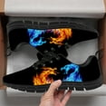 thumbnail image 3 of Customuart Fire Ice Dragon Shoes Men Running Shoes 3D Print Sneakers Blue Size 8, 3 of 5