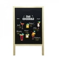 thumbnail image 4 of Clearance sale!Double-sided Foldable Easel Wooden Writing Board Blackboard Drawing Board Wooden Magnetic Message Board Decoration -25*40cm, 4 of 5