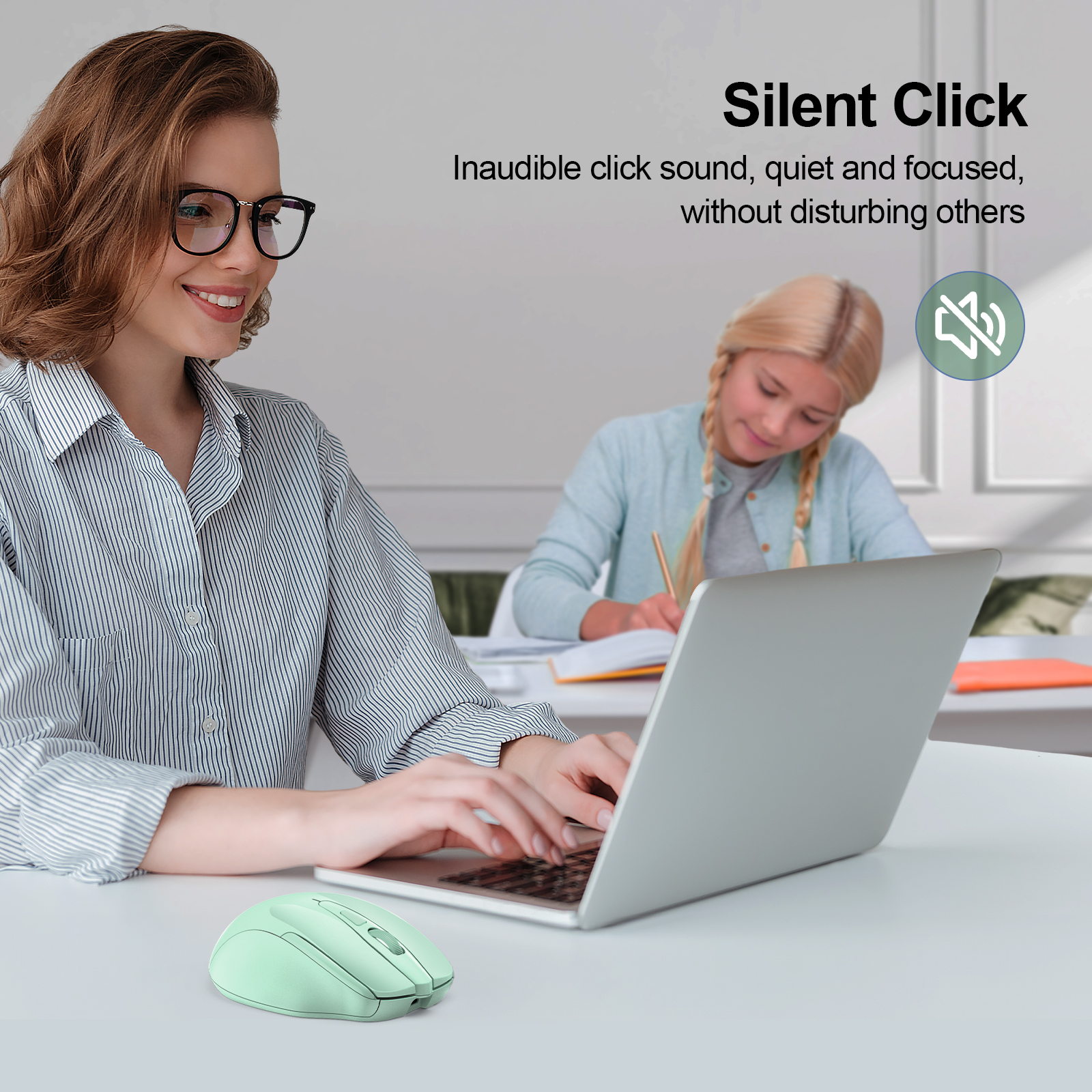 Tecknet Rechargeable Wireless Mouse, 4800 DPI, Dual-Mode photo 8