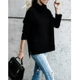 thumbnail image 5 of Sherrylily Fall Winter Women Sweaters Casual Turtleneck Long Sleeve Soft Knitted Pullover, 5 of 5