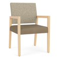 thumbnail image 1 of Pemberly Row Waiting Reception Guest Chair Wood Frame in Brown, 1 of 5