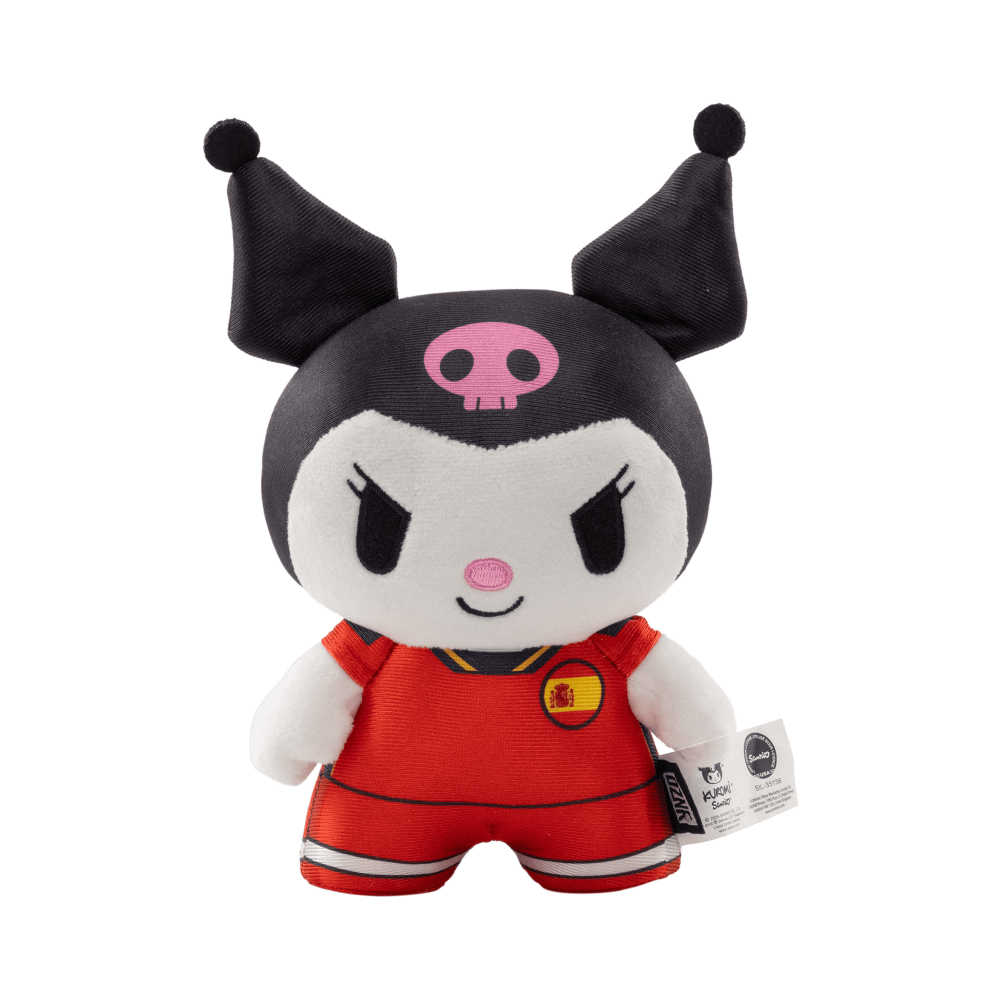 Yume Hello Kitty and Friends DZNR Soccer Edition Kuromi Plush Toy