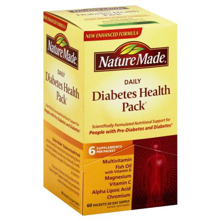 Nature Made Daily Diabetes Health Pack 60 Packets 60 Day Supply - Walmart Com