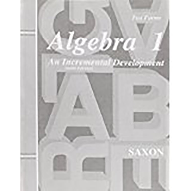 Saxon Algebra Saxon Algebra 1 Tests Only Third Edition (Paperback