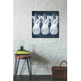 thumbnail image 3 of Epic Graffiti 'Indigo Pineapple' by Linda Woods, Canvas Wall Art, 26"x26", 3 of 3