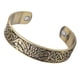 thumbnail image 4 of Viking Talismán Brazalete Ancho Tótem Abierto Alambre Brazalete Cobre Oro antiguo, 4 of 9