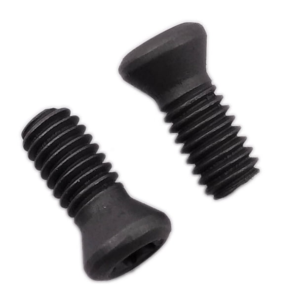 Uxcell 20-Pack M4x10mm Torx Flat Head Screws – 12.9 Grade Carbon Steel, T15 Drive, For CNC Lathe Tool Carbide Inserts, Black Oxide