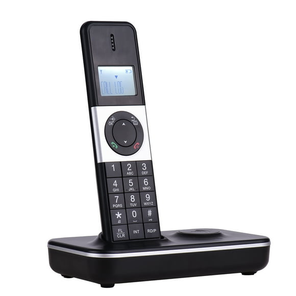 Digital Cordless Phone Telephone with LCD Display Caller Hands-free Calls Conference Call 16 Languages Support 5 Handsets Connection for Office Business Home Family