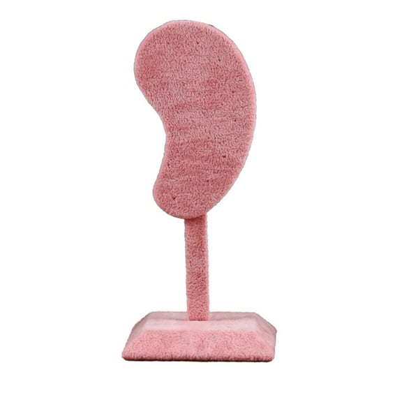 Necvior Fashion Ear Shaped Earring Display Stand Microfiber Earring Storage Holder