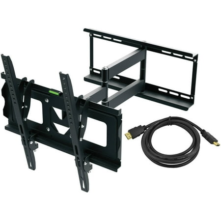 Ematic Full Motion TV Wall Mount Kit with HDMI Cable for 19