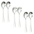thumbnail image 2 of MasteelfCA 1 Set Stainless Steel Serving Spoons Slotted Spoons Sporks Solid Spoons, 2 of 8