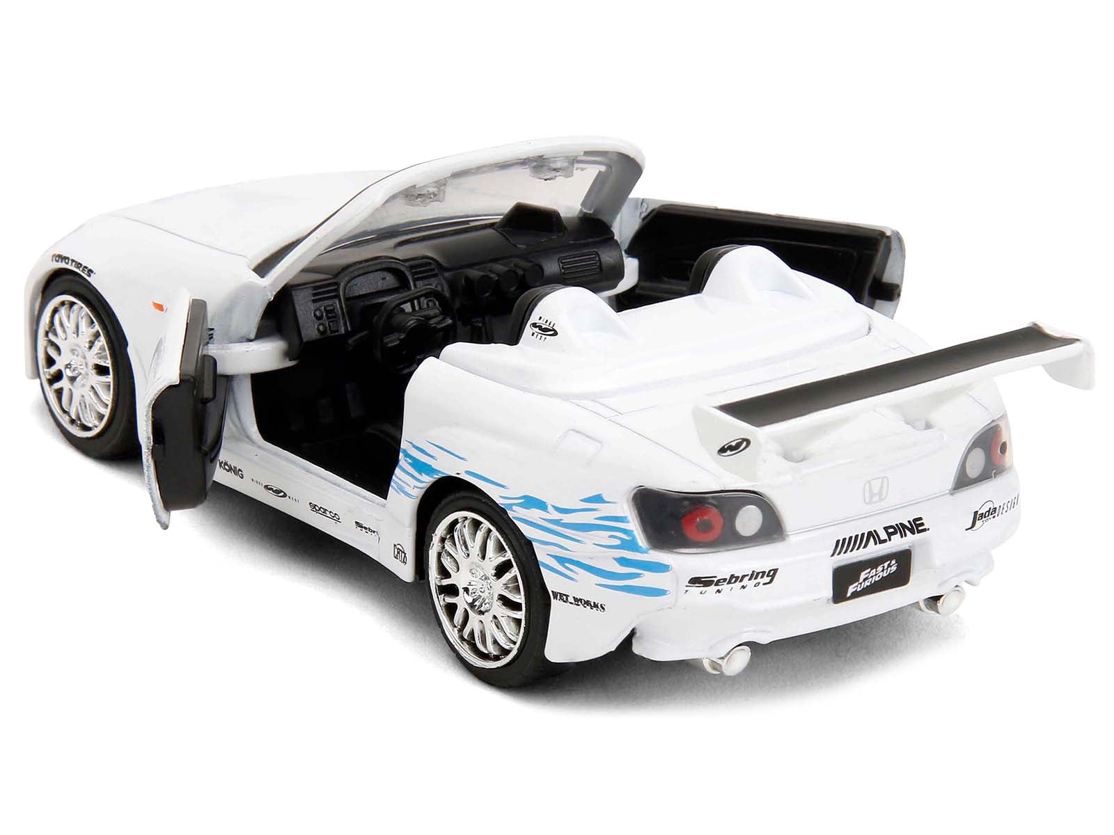 2001 Honda S2000 Convertible White with Graphics 