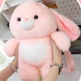 thumbnail image 5 of Cute Rabbit Plush Backpack 3D Rabbit Plush Bag Animal Plush Toy Soft Stuffed Shoulder Bag Kawaii Carrier Backpack Soft Animal Shoulder Bags, 5 of 7