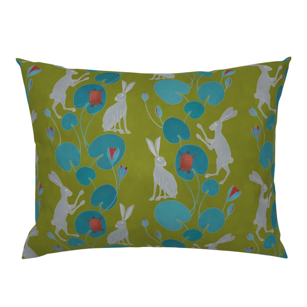 Leaves Gingko Ginkgo Ginko Green Nature Pillow Sham by Roostery ...