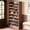 Brown, variant on Fnova 70.87"H Tall Storage Shelf, Modern Freestanding Wooden Bookshelf with 8 Adjustable Shelves, Large Open Bookcase Display Organizer for Living Room, Bedroom, Home Office, Black