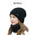 thumbnail image 6 of 2Pcs/Set Winter Beanie Hat Scarf Set Warm Knit Skull Cap Gifts for Men Women, 6 of 7