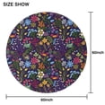 thumbnail image 6 of Pioneer Flower Floral Print Pattern Round Tablecloth 60"x60",Wrinkle Wipeable Table Cloth for Kitchen Dining Room Picnic Patio Party, 6 of 6