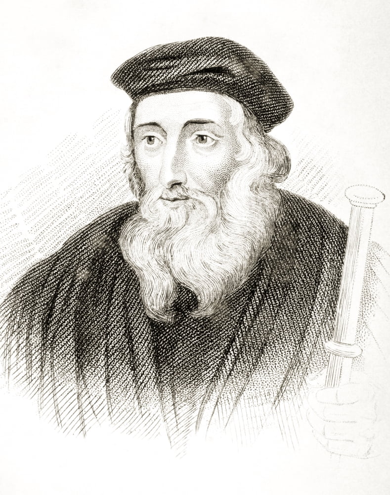 John Wycliffe Also Spelled Wycliff Wyclif Wicliffe Wiclif C 1330-1384 English Theologian Philosopher And Church Reformer From Old Englands Worthies By Lord Brougham And Others Published London Circa 1