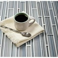 thumbnail image 3 of Apollo Tile 5 Pack Blue Gray 11.8-in x 12.2-in Linear Polished Matte Glass Mosaic Tile (5.00 Sq ft/case), 3 of 4