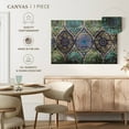 thumbnail image 5 of Elephant Stock Grunge Mandala Symbols Wall Art - Horizontal Canvas Wall Art - Dining Room Wall Decor - Decor Elements Canvas - Turquoise And Green Decor - 36" x 24", 5 of 8