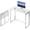 White, variant on 31.5" White Folding Desk, No Assembly, Wooden Top, Small Size | Foldable Desk for Work, Study, Craft | Lightweight & Portable Foldable Table | Small Desk Easy to Storage | Hold 150 lbs