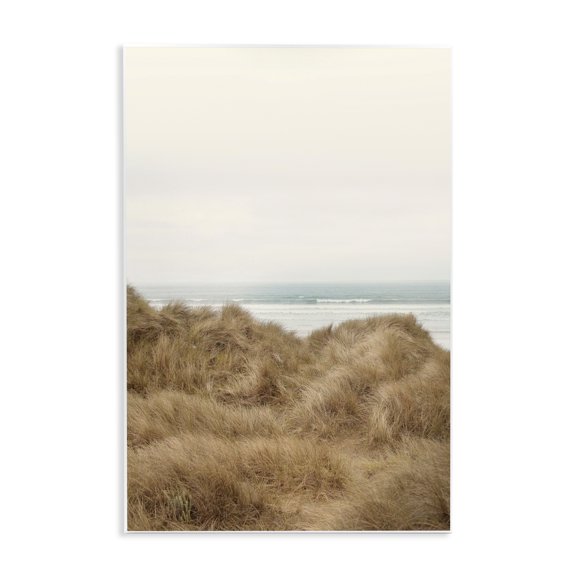 Stupell Industries Cottage Tall Grass Field Beach Waves Sun Bleached Sky Wall Plaque Art, 13 x 19, by Ian Winstanley