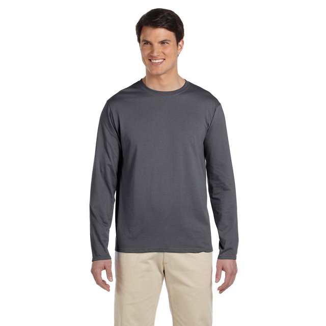 Gildan T-Shirt à Manches Longues 45 oz pour Adulte Softstyle - Charbon - m