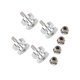 thumbnail image 5 of Kit montaje bolsa trasera para motocicleta Kit montaje bolsa trasera para motocicleta Instalación sencilla Accesorios repuesto Piezas Plata, 5 of 8