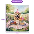 thumbnail image 5 of Happy Mother's Day Chinese Shar-Pei with Sweets and Flowers at a Picnic Quilt Blanket Dog Lover Cozy Comforter Throw Blanket - 13005, 5 of 5