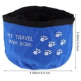 thumbnail image 3 of ColoMX 2pcs plato plegable para perros Food Grade Oxford paño plegable a prueba de agua plato de la taza recipiente de viaje portátil para mascotas comida para gatos alimentación del agua (azul), 3 of 7