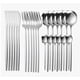 thumbnail image 1 of Juego De Cubiertos De Acero Inoxidable Con 24 Piezas, Cubiertos Para 6 Personas, Tenedor, Cuchillos Y Cucharas, Cubiertos Portatiles, Aptos Para Lavavajillas Set De Cubiertos Acero, 1 of 4