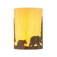 thumbnail image 3 of Meyda 143417 10 in. Pine Tree & Bear Wall Sconce, 3 of 4